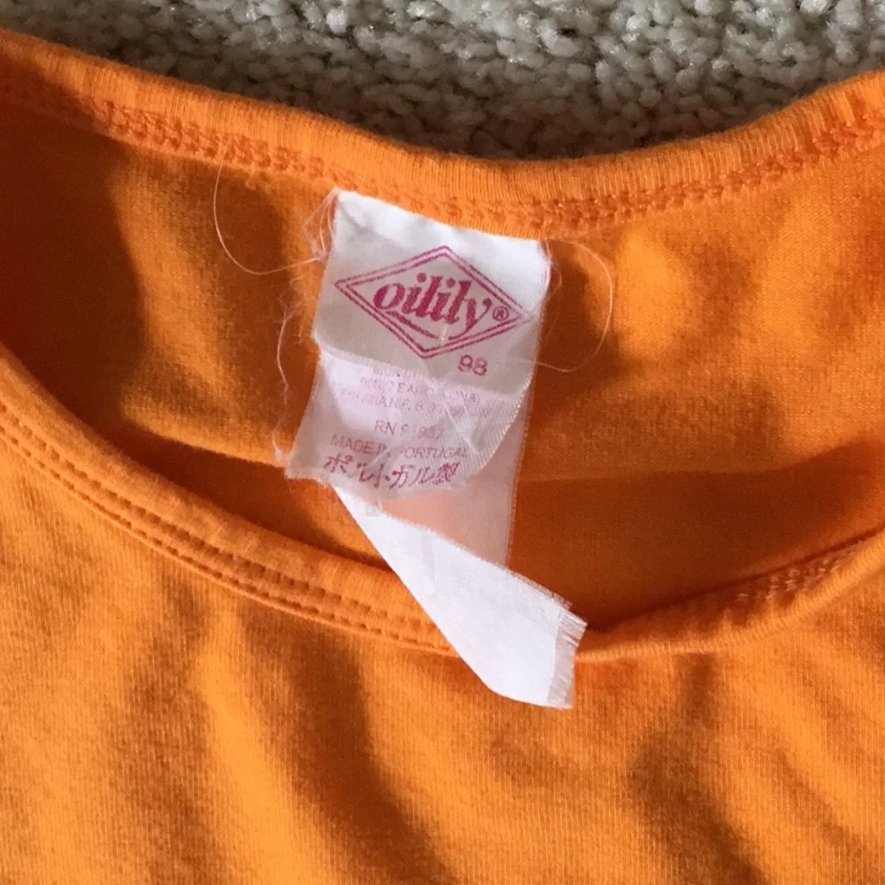 Oilily Tangerine Bright Orange Kids Top & Capri Pants Set Outfit